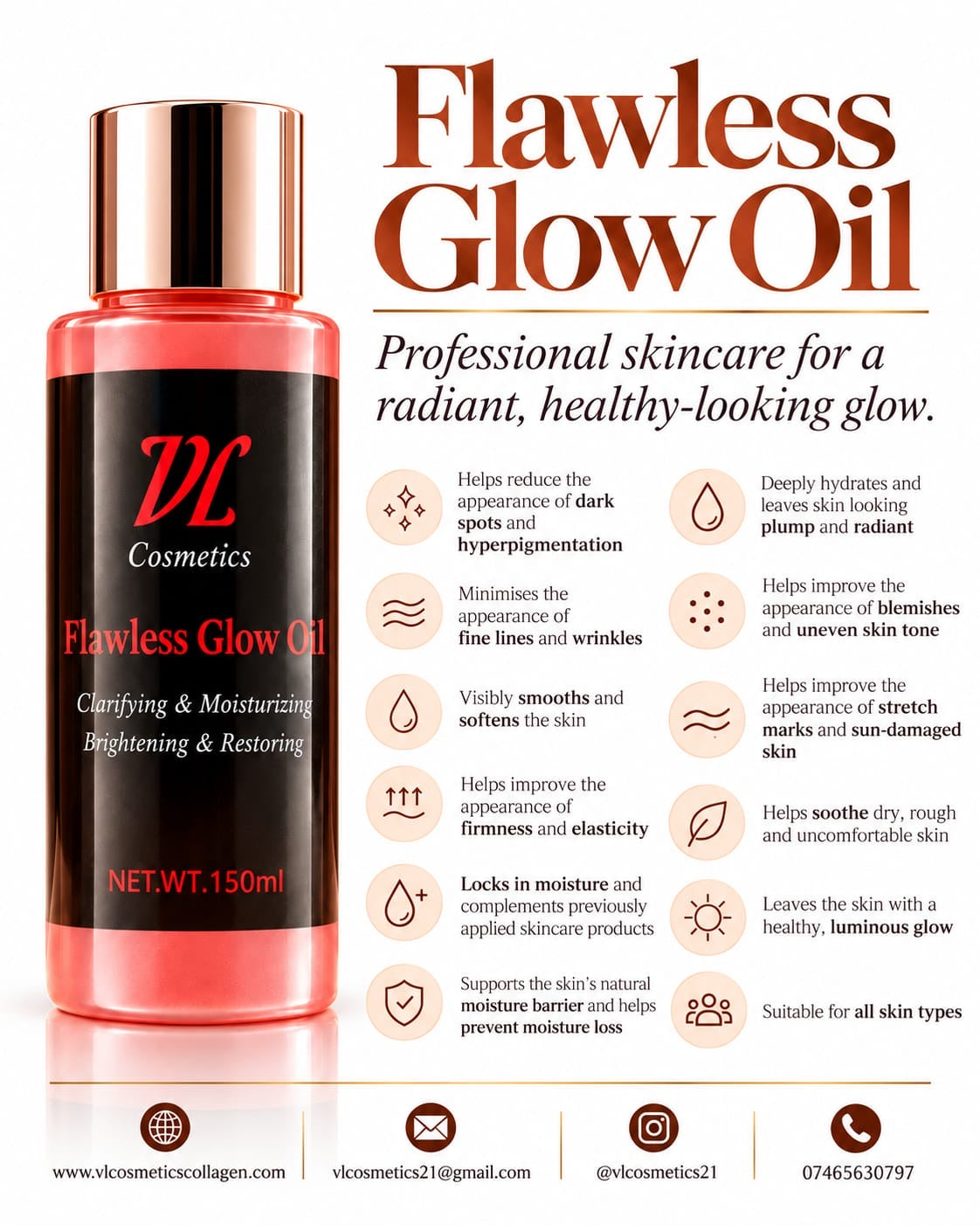 Makelloses Glow-Öl 150 ml