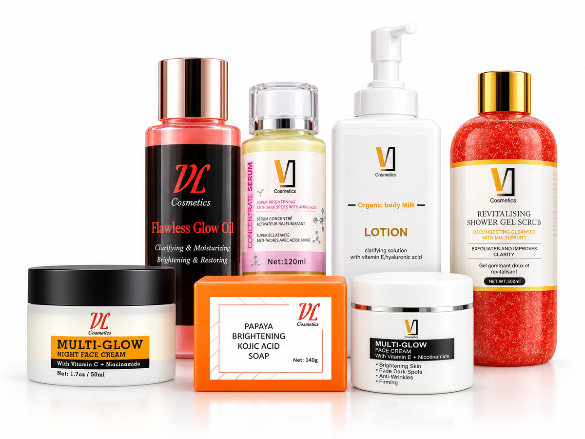VL Ultimate Multi-Glow Radiance dark brown skin Collection