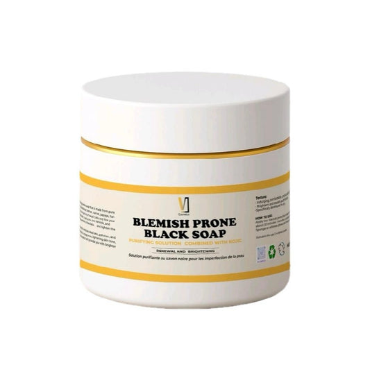 Blemish prone black soap combined with Kojic Soap