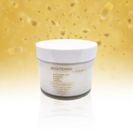 Éclaircissant + AHA. Duo 2 en 1 Crème Visage et Corps + Sérum Corps