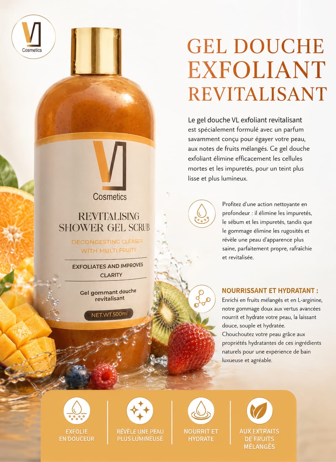 REVITALISING  SHOWER GEL SCRUB